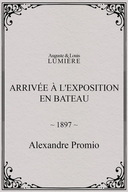 Arrivée à l'exposition en bateau