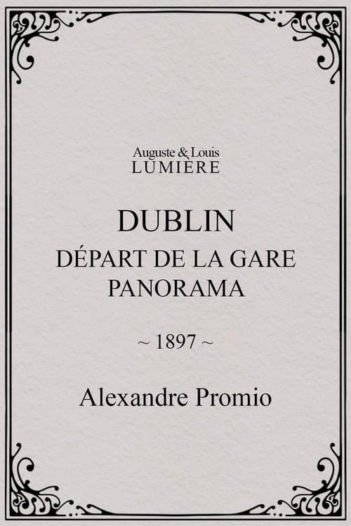 Dublin, Départ de la gare. Panorama