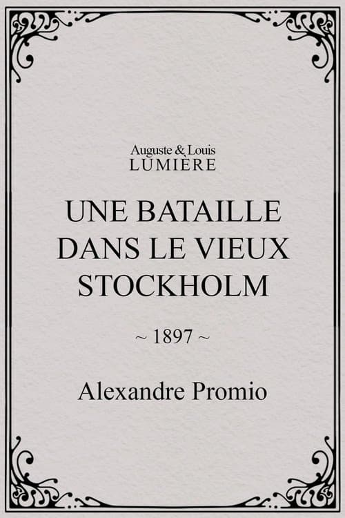 Une bataille dans le vieux Stockholm