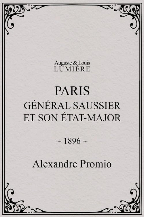 Paris : général Saussier et son état-major