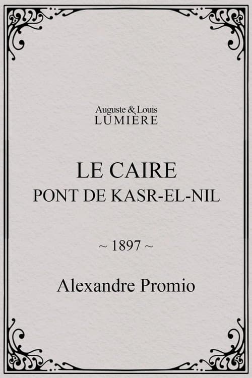 Le Caire, sortie du pont de Kasr-el-Nil
