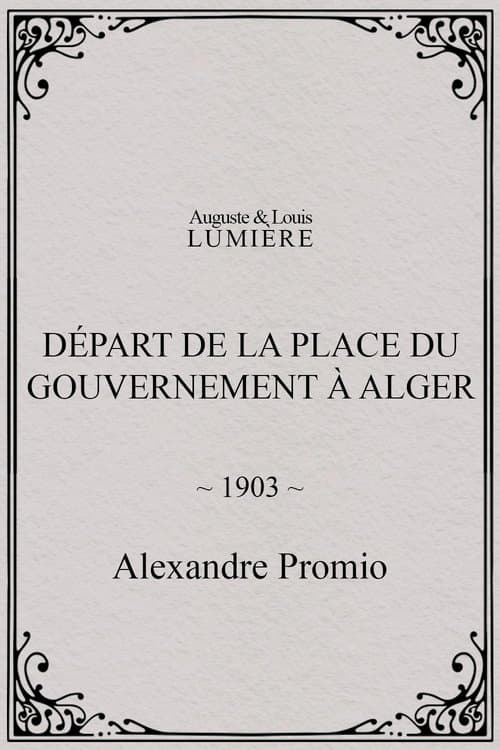 Départ de la place du Gouvernement à Alger