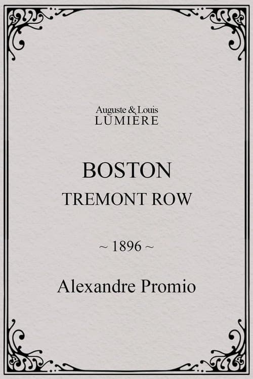 Boston, Tremont row