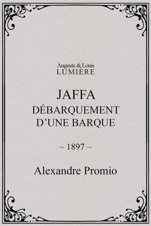 Jaffa : débarquement d’une barque