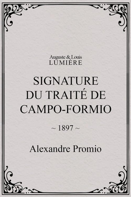 Signature du traité de Campo-Formio