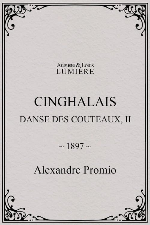 Cinghalais : danse des couteaux, II