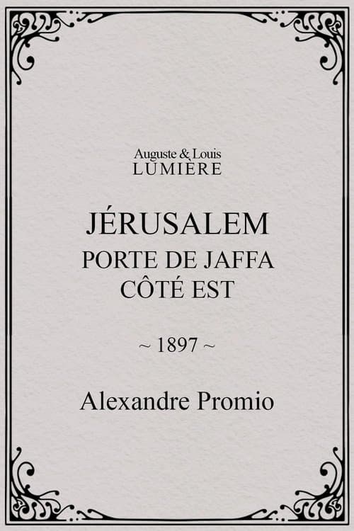 Jérusalem : porte de Jaffa, côté Est